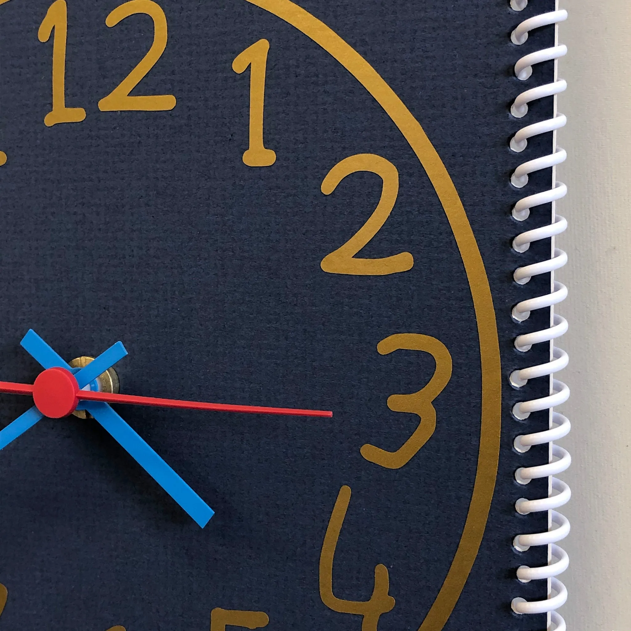 “Time is on my side now” wall clock (numbers #9)