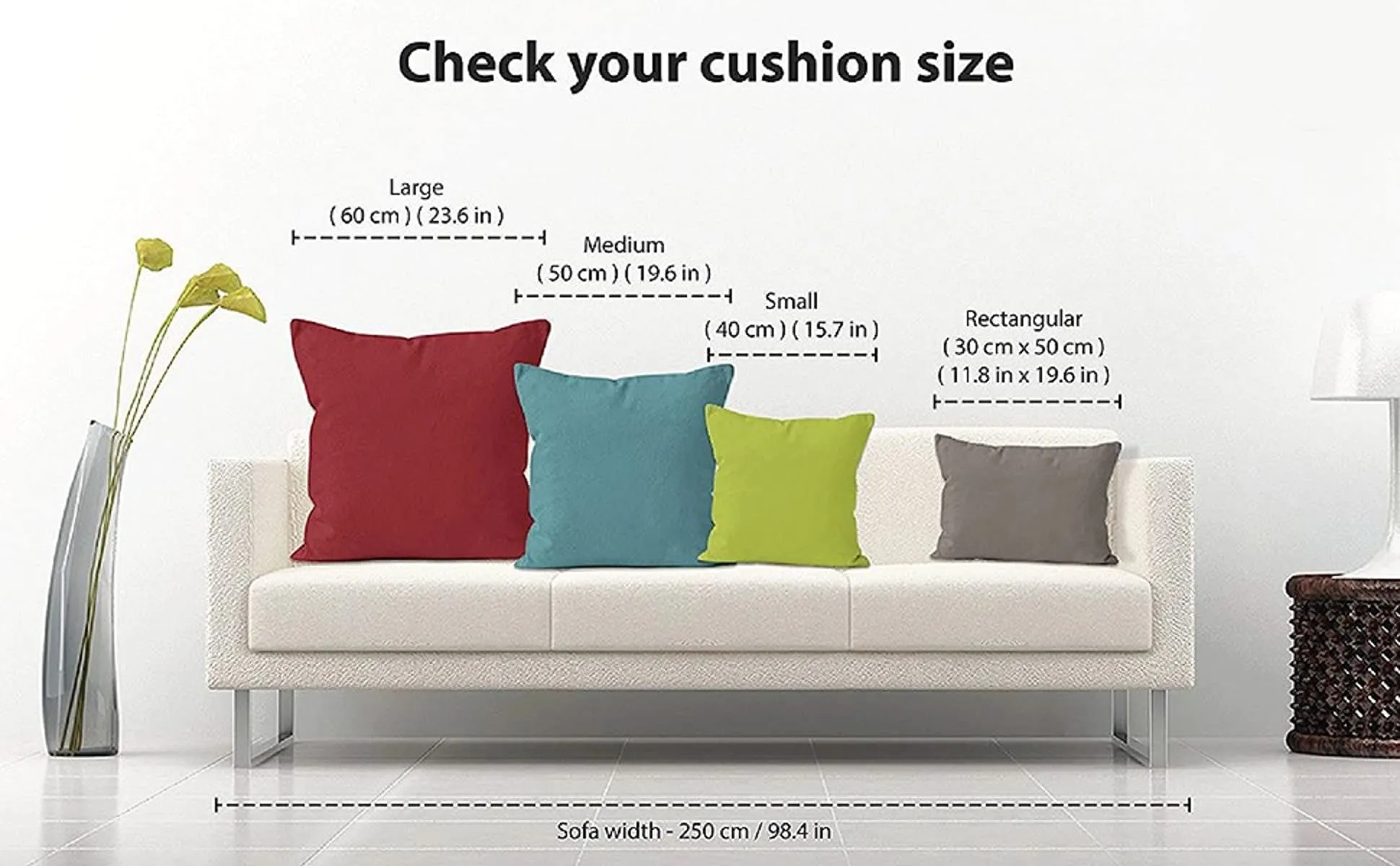 TrueCloud rectangular 12x18 Inches cushion, Set of 10, Cairo Microfiber Hotel Quality Premium Fibre Soft Cushion, Pillow Filler, White