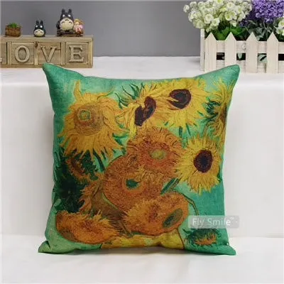 Van Gogh Oil Painting Cushion Cover