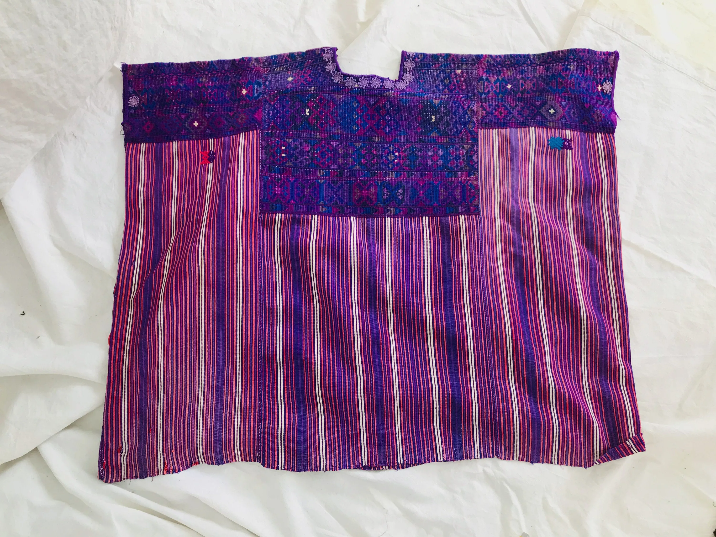 Vintage Guatemalan Huipil. San Juan Atitan. Hand-Woven & Embroidered