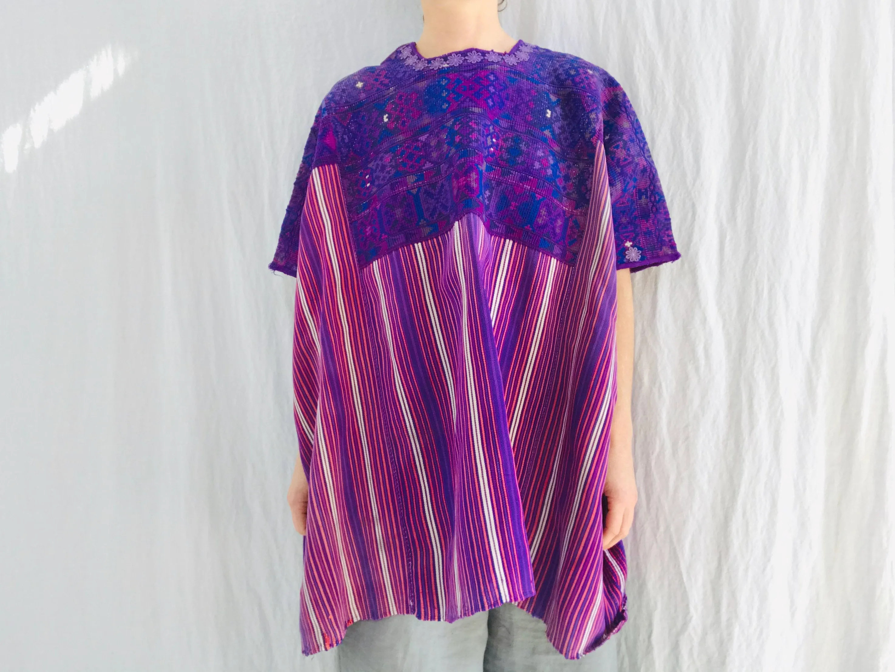 Vintage Guatemalan Huipil. San Juan Atitan. Hand-Woven & Embroidered