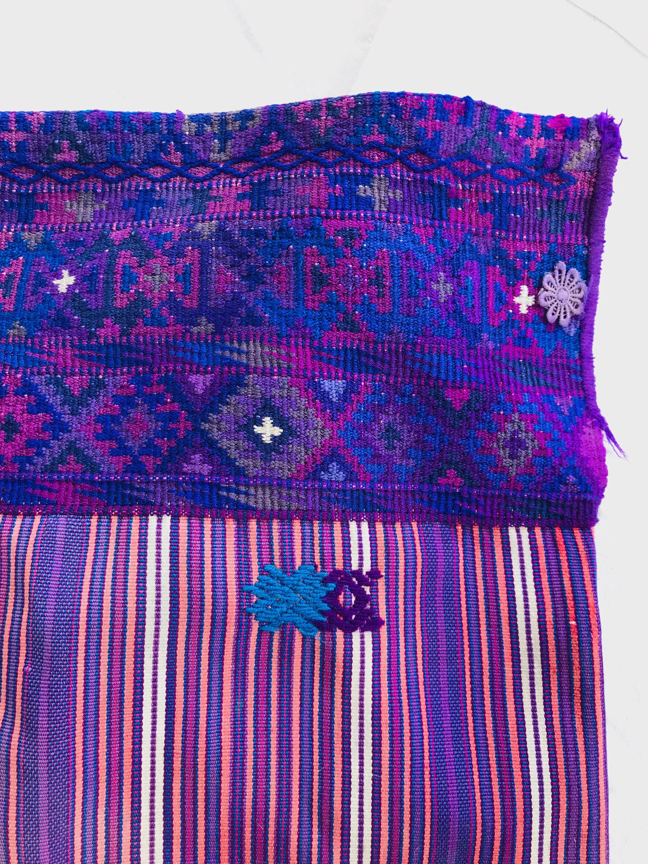 Vintage Guatemalan Huipil. San Juan Atitan. Hand-Woven & Embroidered