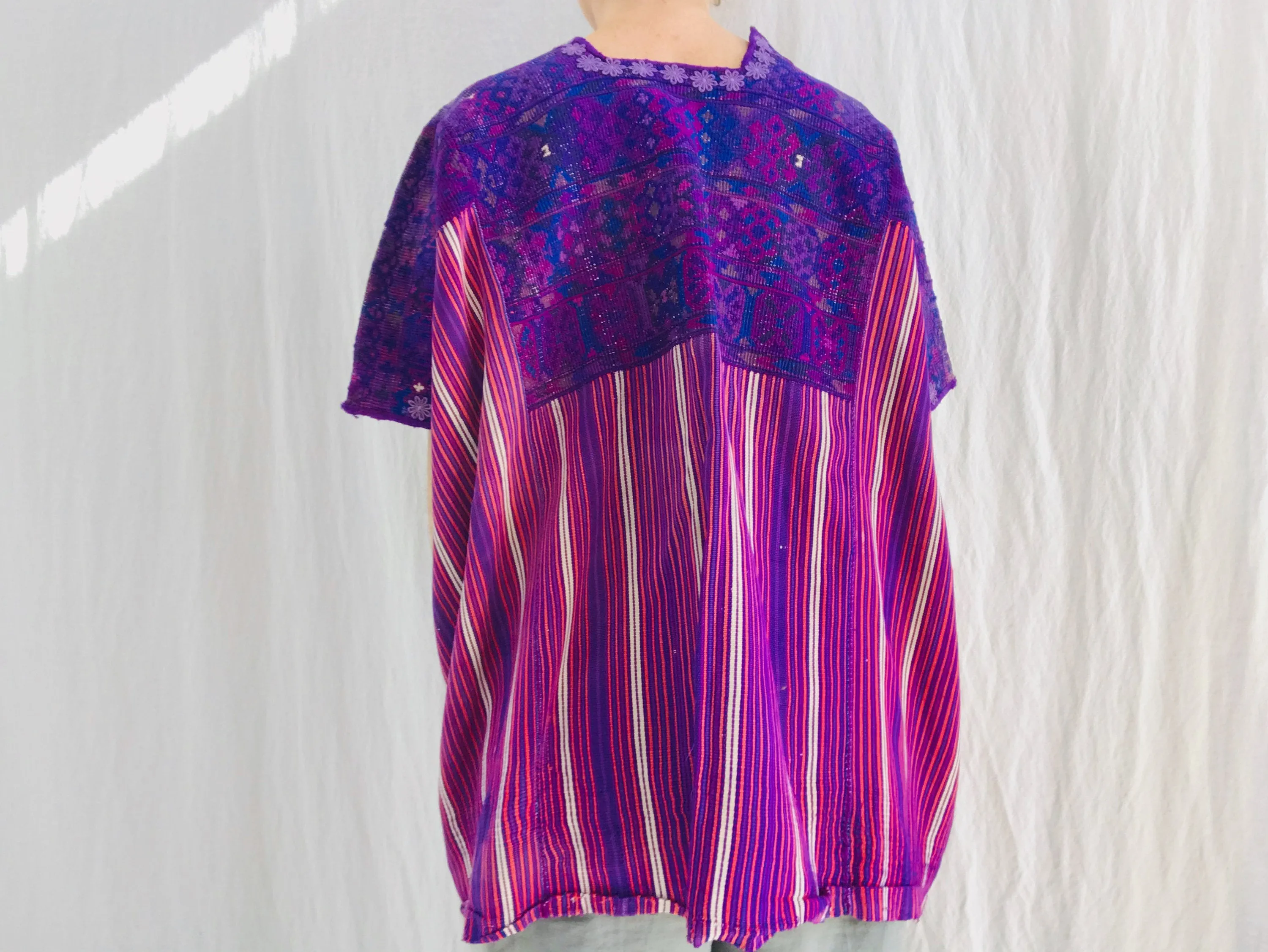 Vintage Guatemalan Huipil. San Juan Atitan. Hand-Woven & Embroidered