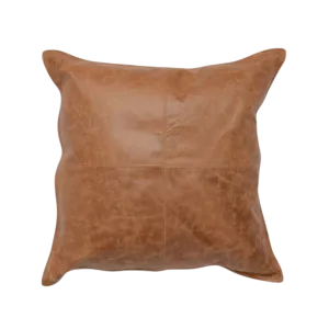 Vintage Leather Pillow (Chestnut)