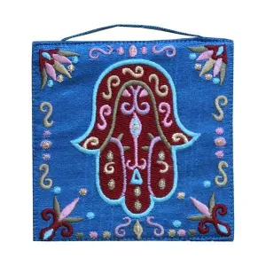 Wall Hanging - Small Hamsa -blue