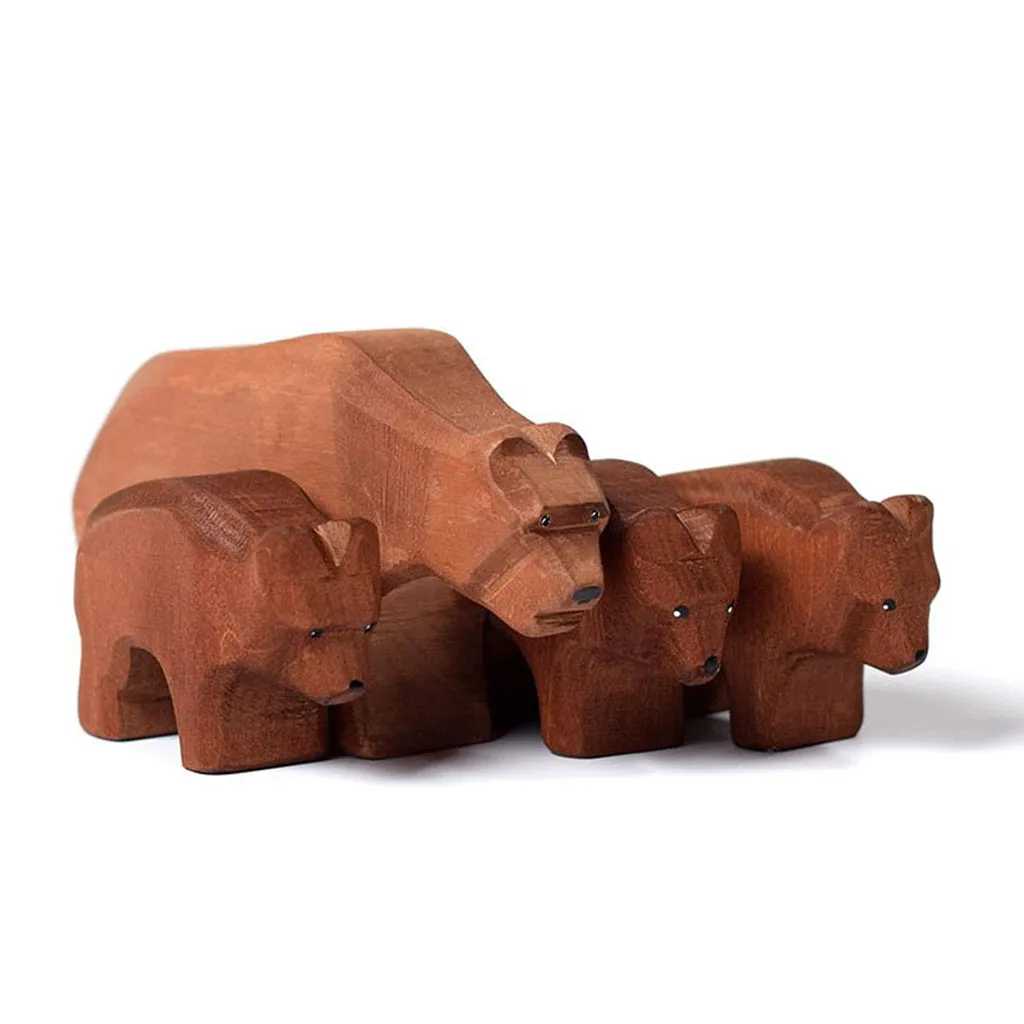 Wooden Bear Cub