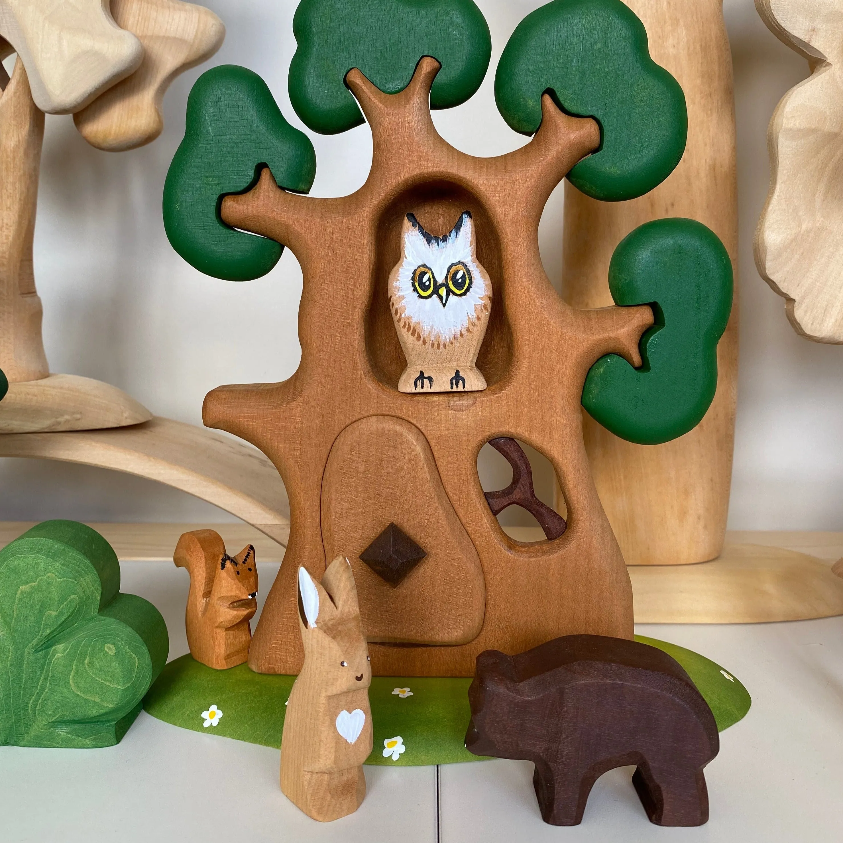 Wooden Bear Cub