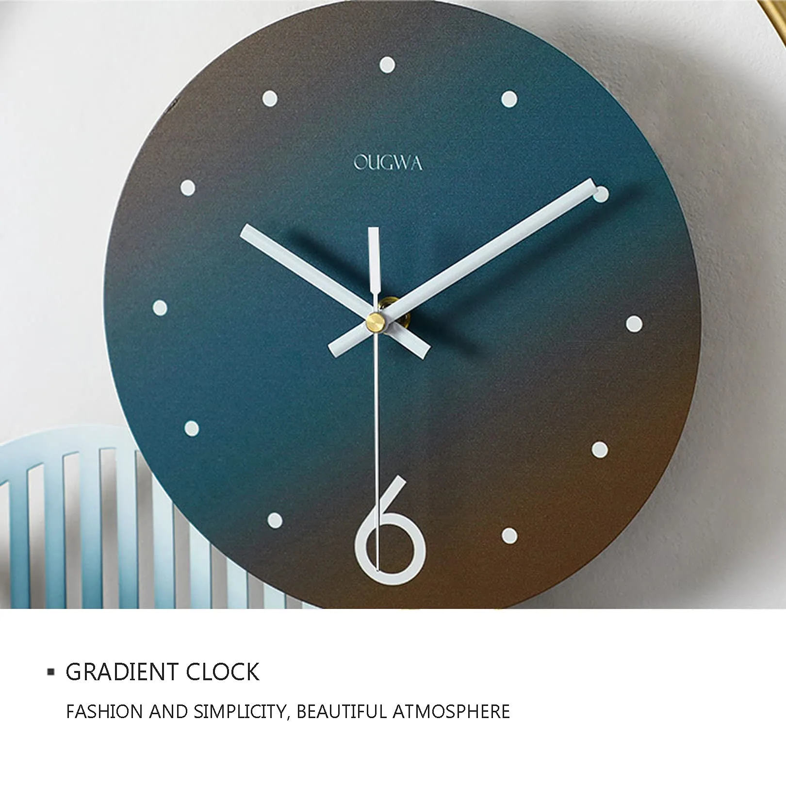 Wrought Iron Large Wall Clock, Easy to Read, Hollow Design Clocks Perfect for Home, Office, School, Indoor/Outdoor