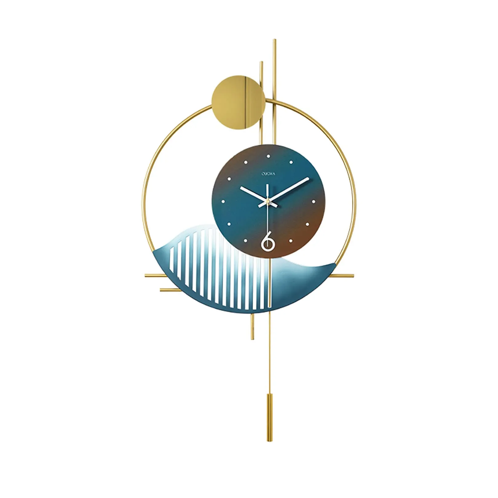 Wrought Iron Large Wall Clock, Easy to Read, Hollow Design Clocks Perfect for Home, Office, School, Indoor/Outdoor
