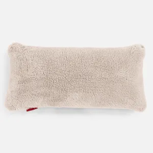 XL Rectangular Support Cushion Cover 40 x 70cm - Teddy Faux Fur Mink